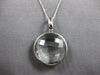LARGE 25.07CT DIAMOND & AAA GREEN AMETHYST 14KT WHITE GOLD LOVE PENDANT #27970