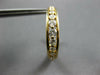 ESTATE 1.0CT DIAMOND 14KT YELLOW GOLD CLASSIC GRADUATING HOOP HANGING EARRINGS