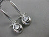 ESTATE .55CTW DIAMOND 14KT WHITE GOLD HANGING DANGLE STUD EARRINGS FG VS #16071