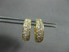 ESTATE .35CT DIAMOND 14KT YELLOW GOLD CLASSIC CHANNEL HUGGIE EARRINGS #18341