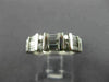 ESTATE 1CT ROUND & BAGUETTE DIAMOND 14KT WHITE GOLD 3D ANNIVERSARY RING #21536