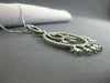 ESTATE LARGE 2.10CT DIAMOND 14K WHITE GOLD FLOATING CIRCLE OF LIFE PENDANT #1585