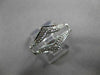 ANTIQUE WIDE .18CT OLD MINE DIAMOND 14KT WHITE GOLD PAVE INSERT RING #22030