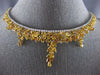GIA LARGE 37.87CT WHITE & FANCY YELLOW ORANGE DIAMOND 18KT 2 TONE GOLD NECKLACE