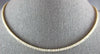 LONG 9.52CT DIAMOND 14K YELLOW GOLD 3D ROUND 2.5MM ETERNITY LOVE TENNIS NECKLACE
