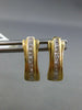 ESTATE .30CT DIAMOND 14KT YELLOW GOLD CLASSIC PRINCESS UMBRELLA HANGING EARRINGS