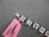 3.90CT DIAMOND 18KT WHITE GOLD 3D ROUND & BAGUETTE MULTI SQUARE TENNIS BRACELET