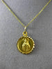 ANTIQUE 14KT YELLOW GOLD 3D HANDCRAFTED CIRCULAR CHRIST RELIGIOUS PENDANT #25001