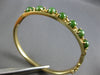 ANTIQUE WIDE AAA JADE 14KT YELLOW GOLD OVAL FILIGREE CUFF BANGLE BRACELET #28241