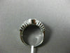 ESTATE 2.41CT ROUND DIAMOND & SAPPHIRE 18KT WHITE GOLD 3D BEZEL ENGAGEMENT RING