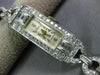 ANTIQUE CHOISI 1.0CT OLD MINE DIAMOND PLATINUM 3D CLASSIC RECTANGULAR WATCH 2218
