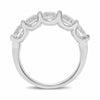 EXTRA LARGE 2.50CT DIAMOND 14K WHITE GOLD CLASSIC 5 STONE ROUND ANNIVERSARY RING