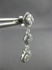 ESTATE 2.60CT DIAMOND 14KT WHITE GOLD 3D SQUARE ETOILE FILIGREE HANGING EARRINGS