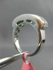 ESTATE 1.14CT PRINCESS DIAMOND 18KT WHITE GOLD 3 ROW INVISIBLE ANNIVERSARY RING