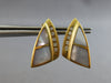 LARGE .25CT DIAMOND & AAA MOTHER OF PEARL 14KT YELLOW GOLD FUN CLIP ON EARRINGS