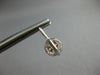 ESTATE LARGE .86CT DIAMOND 14K WHITE GOLD CLUSTER HALO ROUND LEVERBACK HANGING EARRINGS