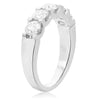 ESTATE LARGE 1.5CT DIAMOND 14K WHITE GOLD CLASSIC 5 STONE ROUND ANNIVERSARY RING