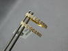 ESTATE .53CT DIAMOND 18KT YELLOW GOLD 3D CLASSIC OVAL HUGGIE HANGING EARRINGS