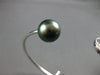 .12CT WHITE & BLACK DIAMOND & TAHITIAN PEARL 18KT WHITE GOLD 3D BANGLE BRACELET