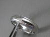 ESTATE PLATINUM CLASSIC SOLID MILGRAIN WEDDING ANNIVERSARY MENS BAND RING #20431