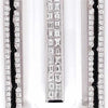 4.83CT DIAMOND & CRYSTAL & BLACK ENAMEL 18KT WHITE GOLD HEXAGON FLOATING PENDANT