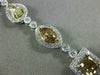 GIA WIDE 8.67CT WHITE & FANCY YELLOW DIAMOND 18KT 2 TONE GOLD 3D TENNIS BRACELET