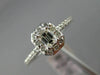 ESTATE .56CT DIAMOND 14KT WHITE GOLD 3D SEMI ETERNITY WEDDING ANNIVERSARY RING