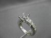 ESTATE .78CT DIAMOND 14KT WHITE GOLD 4 PRONG SEMI MOUNT ENGAGEMENT RING #2113