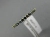ESTATE .48CT AAA SAPPHIRE 14K YELLOW GOLD SEMI ETERNITY WEDDING ANNIVERSARY RING