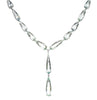 LARGE 126.38CT DIAMOND & AAA AQUAMARINE 18K WHITE GOLD DOUBLE TEAR DROP NECKLACE