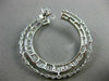 LARGE 8.49CT ROUND BAGUETTE & MARQUISE DIAMOND 18KT WHITE GOLD 3D HOOP EARRINGS
