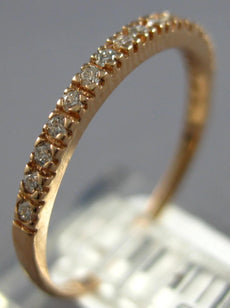 .16CT DIAMOND 14KT ROSE GOLD 3D ROUND SEMI ETERNITY WEDDING ANNIVERSARY RING
