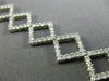 ESTATE WIDE 4.50CT DIAMOND 18K WHITE GOLD  CLASSIC OPEN SQUARE TENNIS BRACELET