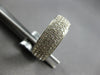 LARGE 2.70CT DIAMOND 18KT WHITE GOLD 3D MULTI ROW PAVE ETERNITY ANNIVERSARY RING