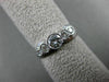 ESTATE .65CT DIAMOND 14KT WHITE GOLD GRADUATING BEZEL ENGAGEMENT RING 5mm #3757