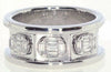 WIDE .40CT DIAMOND 18KT WHITE GOLD BAGUETTE INVISIBLE PAST PRESENT FUTURE RING