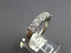 WIDE 1.25CT DIAMOND 14KT WHITE GOLD 3D PRINCESS 5 STONE WEDDING ANNIVERSARY RING