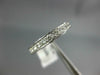 ESTATE .35CT DIAMOND 14KT WHITE GOLD ROUND HEART FILIGREE ANNIVERSARY RING #1208