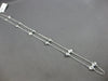 LARGE & LONG 2.34CT DIAMOND 14KT WHITE GOLD 3D ROUND BY THE YARD LOVE NECKLACE