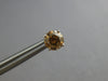 .92CT CHOCOLATE FANCY DIAMOND 14KT WHITE GOLD SOLITAIRE SCREWBACK STUD EARRINGS