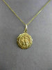 ESTATE 14K YELLOW GOLD HANDCRAFTED POPE RELIGIOUS FLOATING PENDANT & CHAIN 24991
