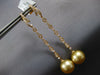 .58CT DIAMOND & AAA GOLDEN SOUTH SEA PEARL 18KT YELLOW GOLD 3D HANGING EARRINGS