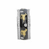WIDE .68CT DIAMOND & BLACK ENAMEL 18KT 2 TONE GOLD MULTI HORSE ETERNITY FUN RING