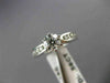 ESTATE WIDE .91CT ROUND DIAMOND 14KT WHITE GOLD SOLITAIRE ENGAGEMENT RING #21702