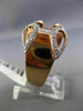 ESTATE LARGE 1.93CT ROUND & PRINCESS DIAMOND 14KT ROSE GOLD INVISIBLE MENS RING