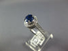 1.75CT DIAMOND & AAA SAPPHIRE 18KT WHITE GOLD CLASSIC ROUND HALO ENGAGEMENT RING