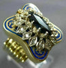 ESTATE .9CT DIAMOND & AAA SAPPHIRE 14K YELLOW GOLD INTERCHANGEABLE RING BRACELET