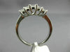 ESTATE .80CT DIAMOND 14KT WHITE GOLD 3D 5 STONE PRINCESS WEDDING ENGAGEMENT RING