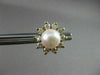 ESTATE .60CT DIAMOND & AAA SOUTH SEA PEARL 14KT Y GOLD EARRING W/ JACKETS #22321