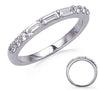 .51CT DIAMOND 14KT WHITE GOLD 3D ROUND &BAGUETTE SEMI ETERNITY ANNIVERSARY RING